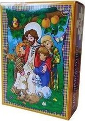 Wydawnictwo Diecezjalne i Drukarnia w Sandomi Puzzle mini 40 - Jezus wśród dzieci