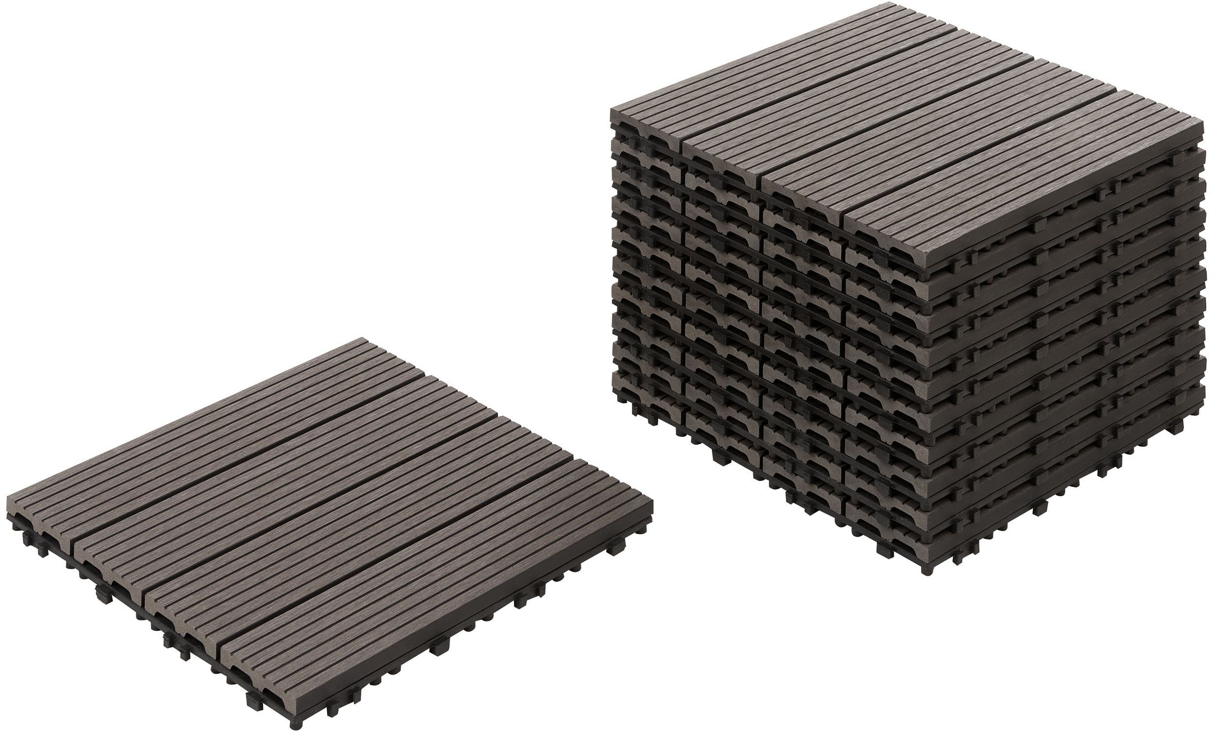 Płytki tarasowe ATELETA Kompozyt WPC Grafitowy