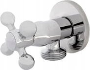 IDMAR Zawór kątowy 1/2x3/4 z głowicą ceramiczną RETRO 1010 chrom