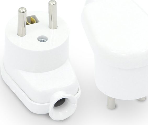 Volteo WTYCZKA KĄTOWA ROZBIERALNA, 2P+Z, 16A, 250V BIAŁA