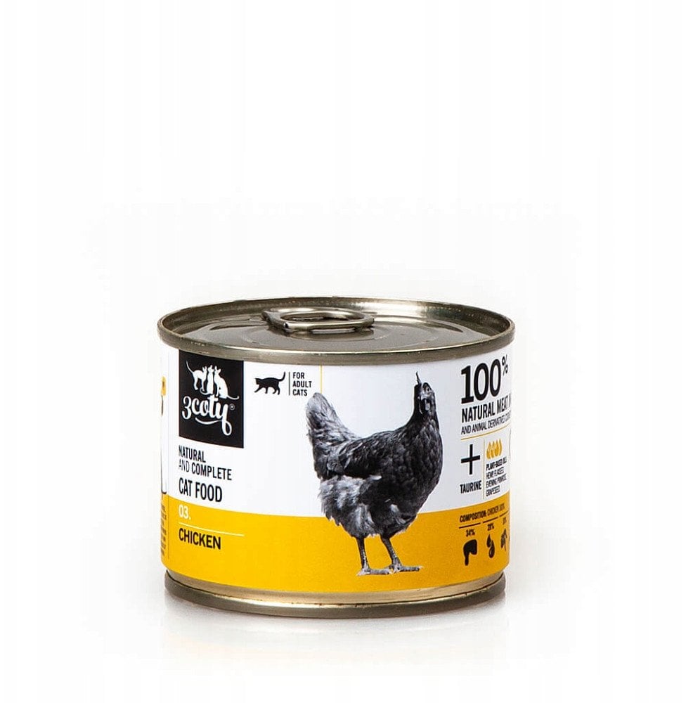 3Coty CHICKEN for Adult cats 180g