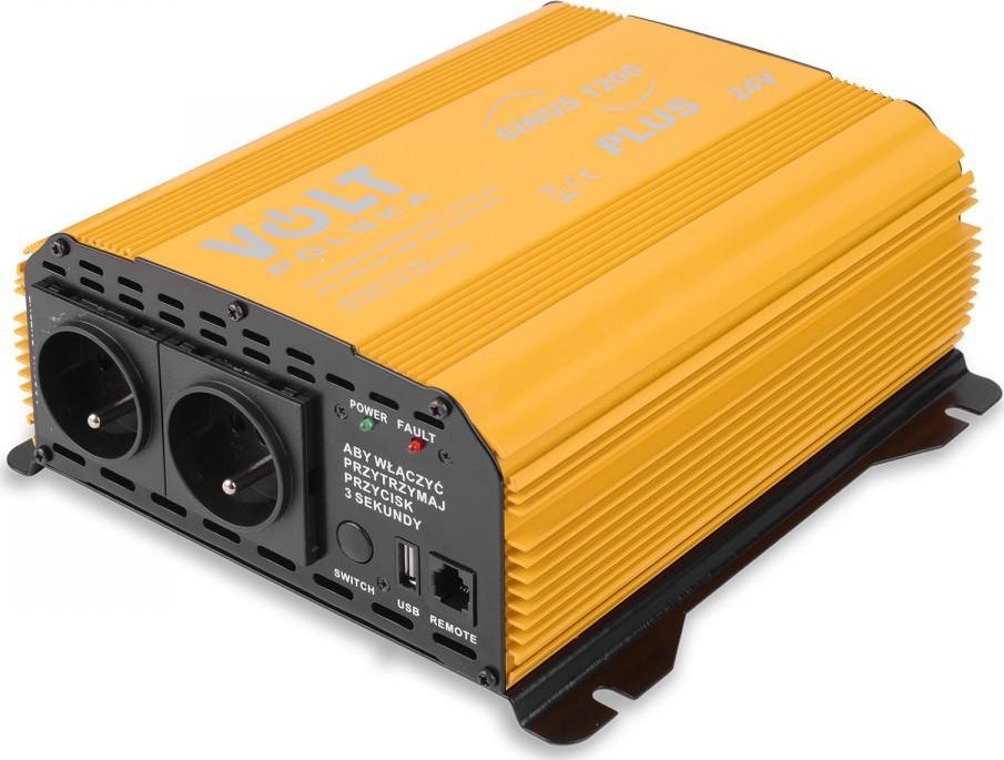 Przetwornica Volt PRZETWORNICA VOLT POLSKA SINUS PLUS 1200 24V / 230V 600/1200W