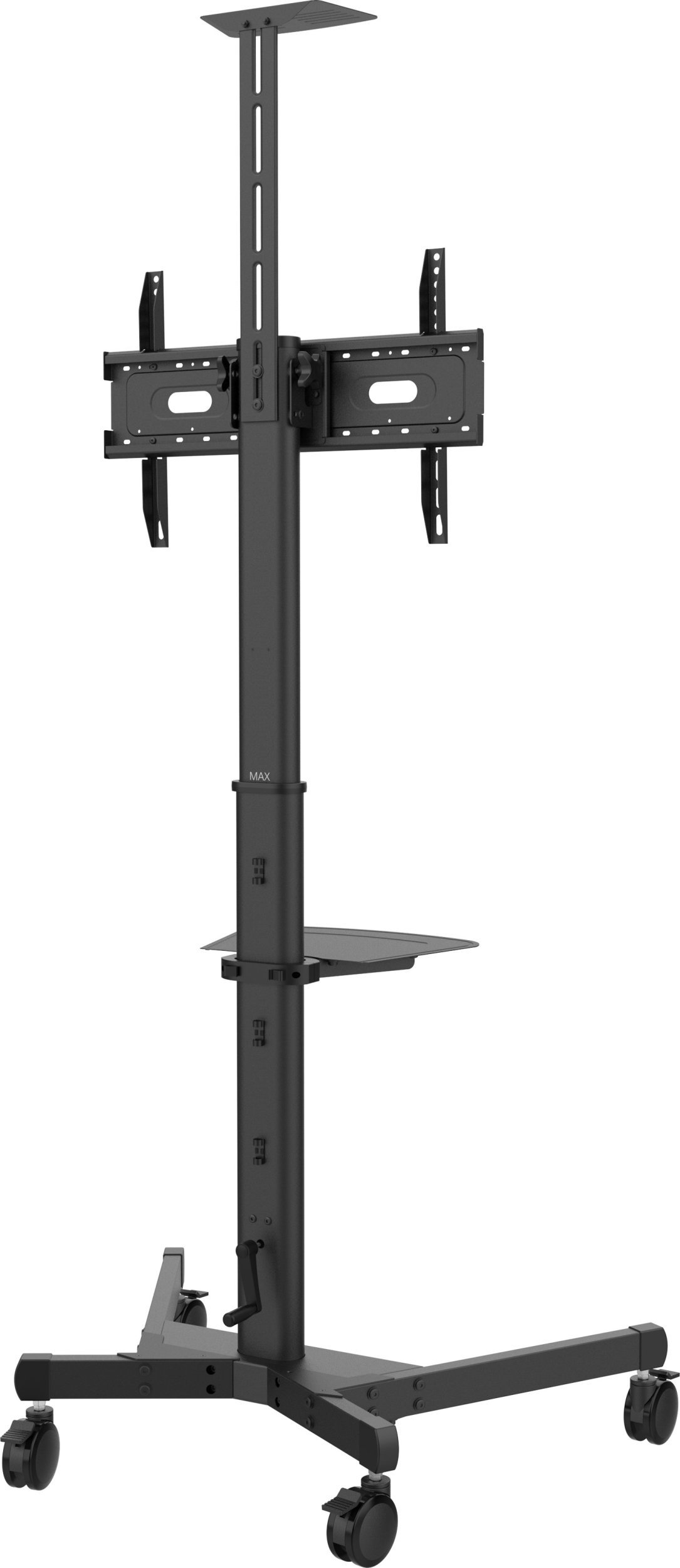 VISION Professioneller Display-Bodenstander - LEBENSLANGE GARANTIE - Stahlkonstruktion - Trolley passt fur Displays 31-80" mit VESA-Grossen bis zu 600