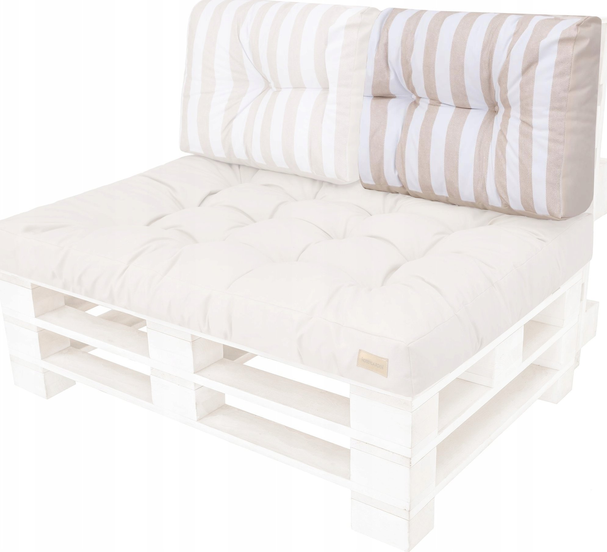 Hobbygarden KRŕTKIE OPARCIE LEO ECRU Z PASAMI