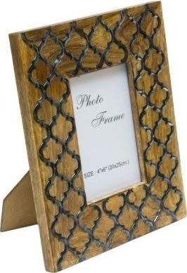 Ramka Giftdeco Ramka na zdjęcia z drewna mangowego inkrustowana