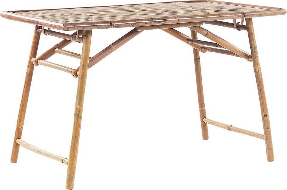 Beliani Stół ogrodowy bambusowy naturalny MOLISE
