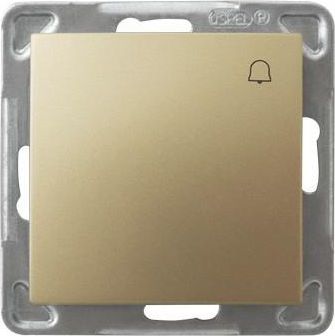Ospel Przycisk dzwonek Impresja złoty metalik (ŁP-6Y/m/28)