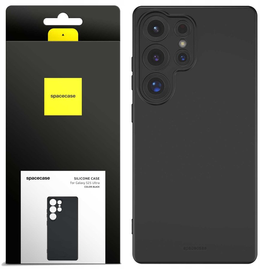 SpaceCase Etui Silicone Case 3.0 Galaxy S25 Ultra black standard