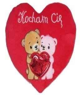 Serce Kocham Cię - Misie 25cm