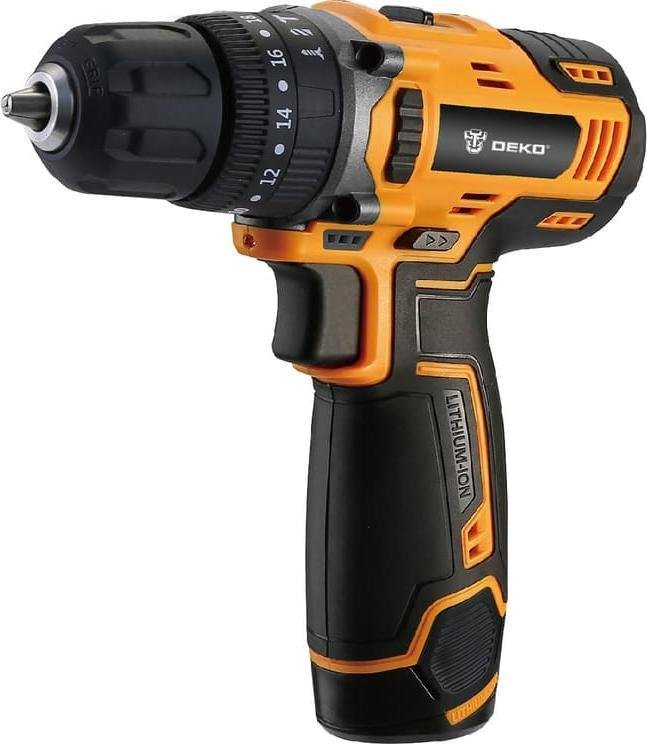 Wiertarko-wkrętarka Deko DKCD12ID01-5S3 12 V 2 x akumulator 1.5 Ah