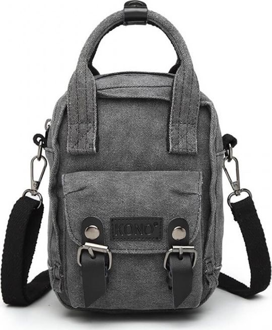 Kono Mini plecaczek torebka 2w1 szara STARK