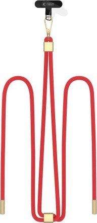Tech-Protect TECH-PROTECT C2S ROPE CROSSBODY STRAP RED/GOLD