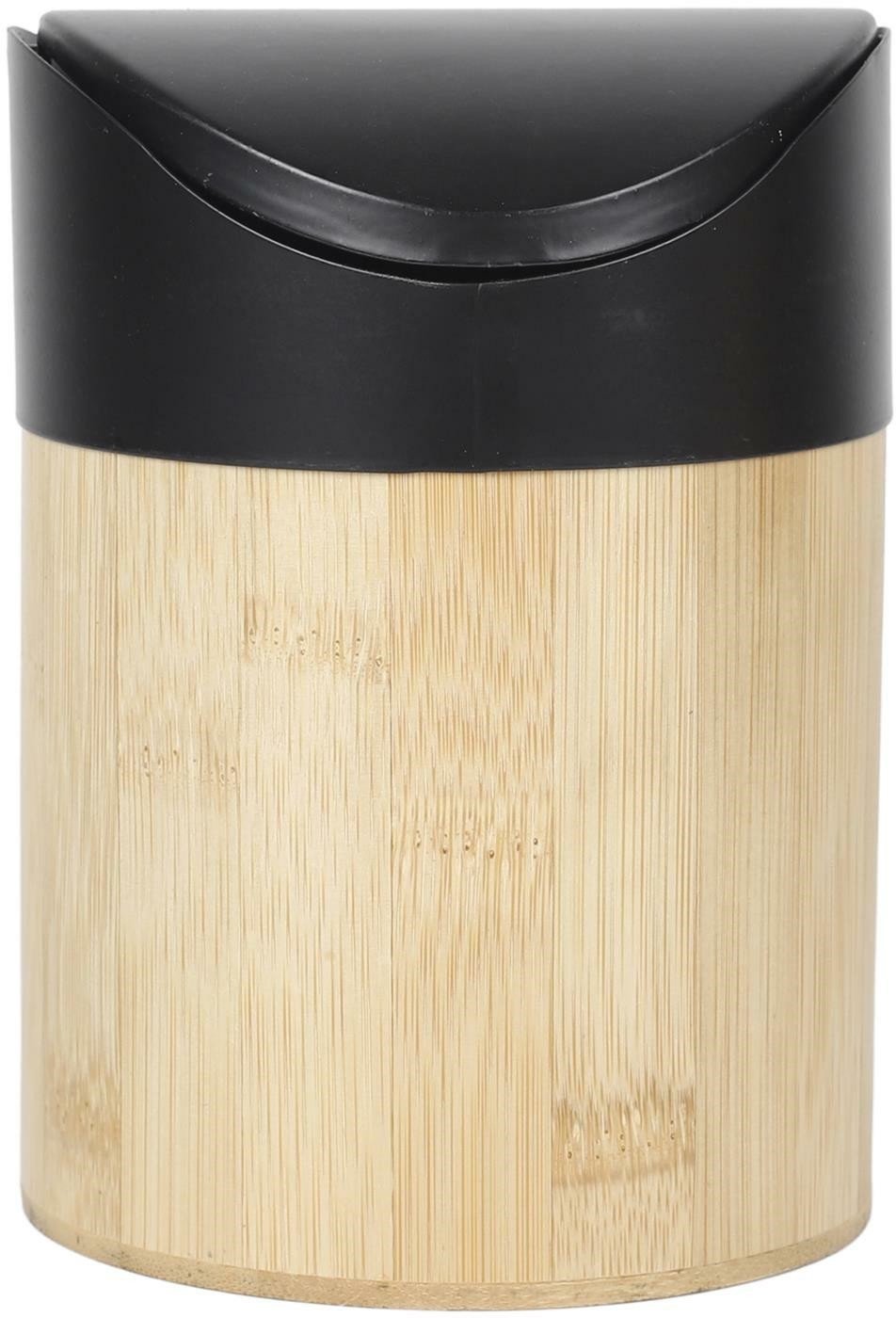 INTESI MINI KOSZ NA ŚMIECI BAMBUS/ CZARNY