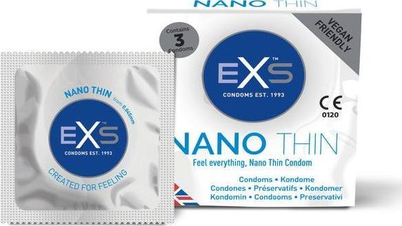 EXS EXS Nano Thin ultra cienkie prezerwatywy 3szt.