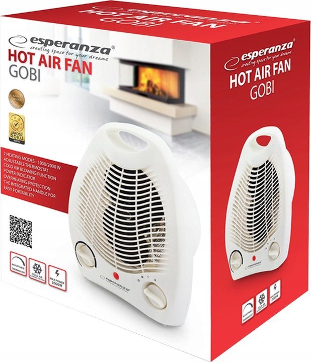 Termowentylator Esperanza TERMOWENTYLATOR 1000W/2000W GOBI ESPERANZA FARELKA NA ZIMĘ