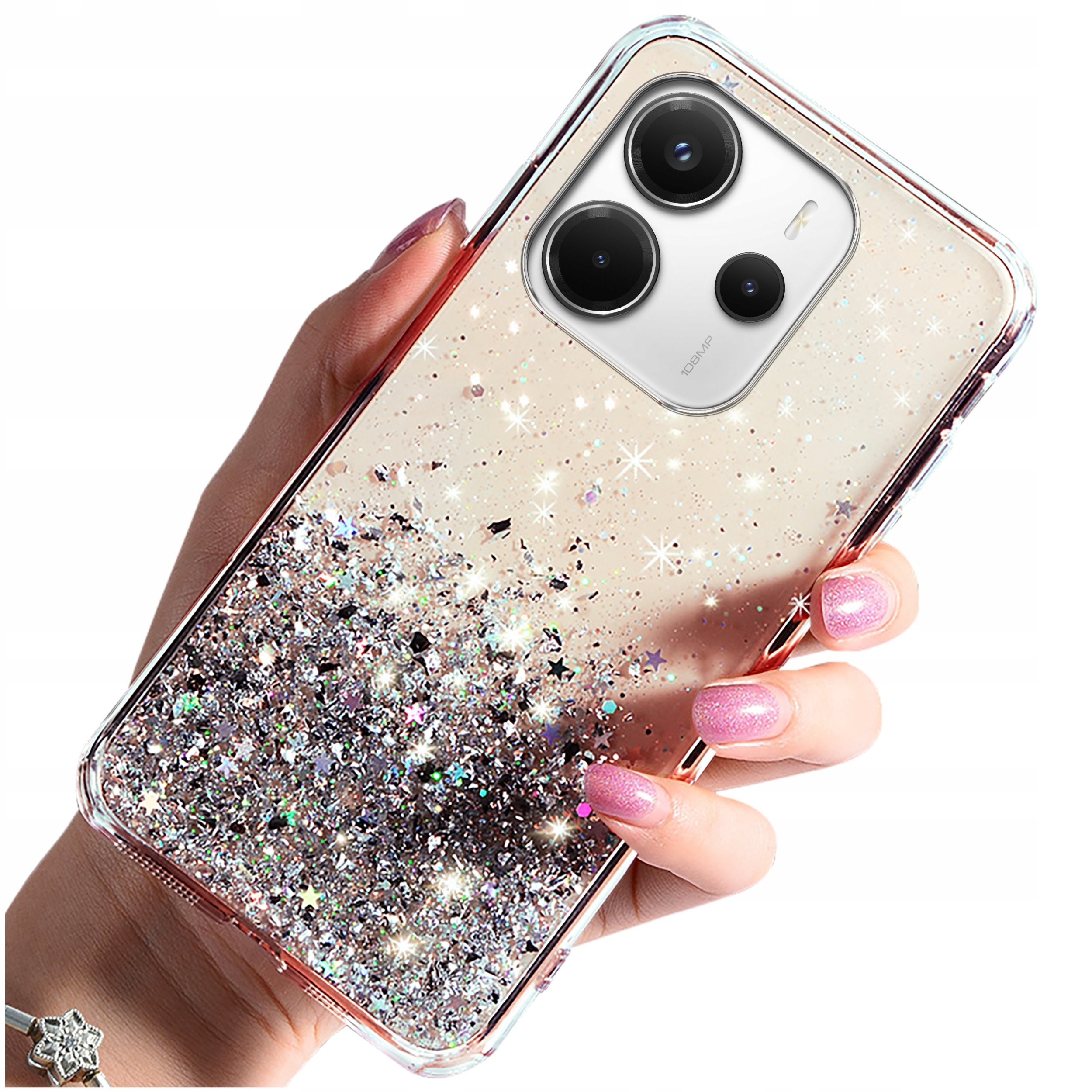 Etui do Xiaomi Redmi Note 14 5G CASE BROKAT PLECKI + SZKŁO OCHRONNE 9H