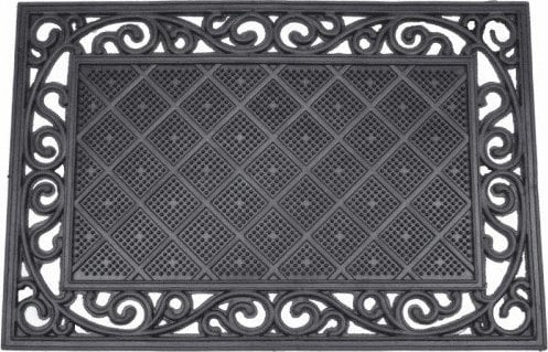 Euromat Wycieraczka gumowa zewnętrzna 40x60cm MIXER czarna