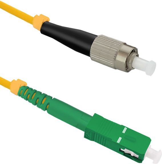 Qoltec Optic Patchcord FC/UPC - SC/APC simplex SM 9/125 G652D 15m (54312)
