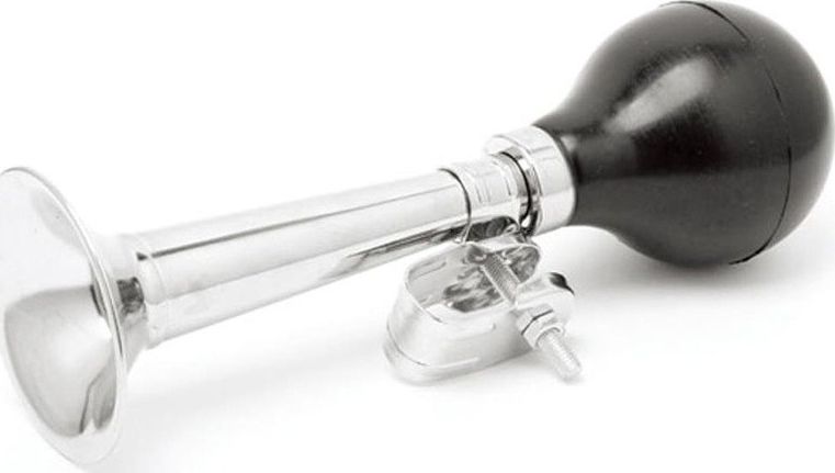 Trąbka rowerowa 84CP-01 stalowa-chrom 180 mm Uniwersalny