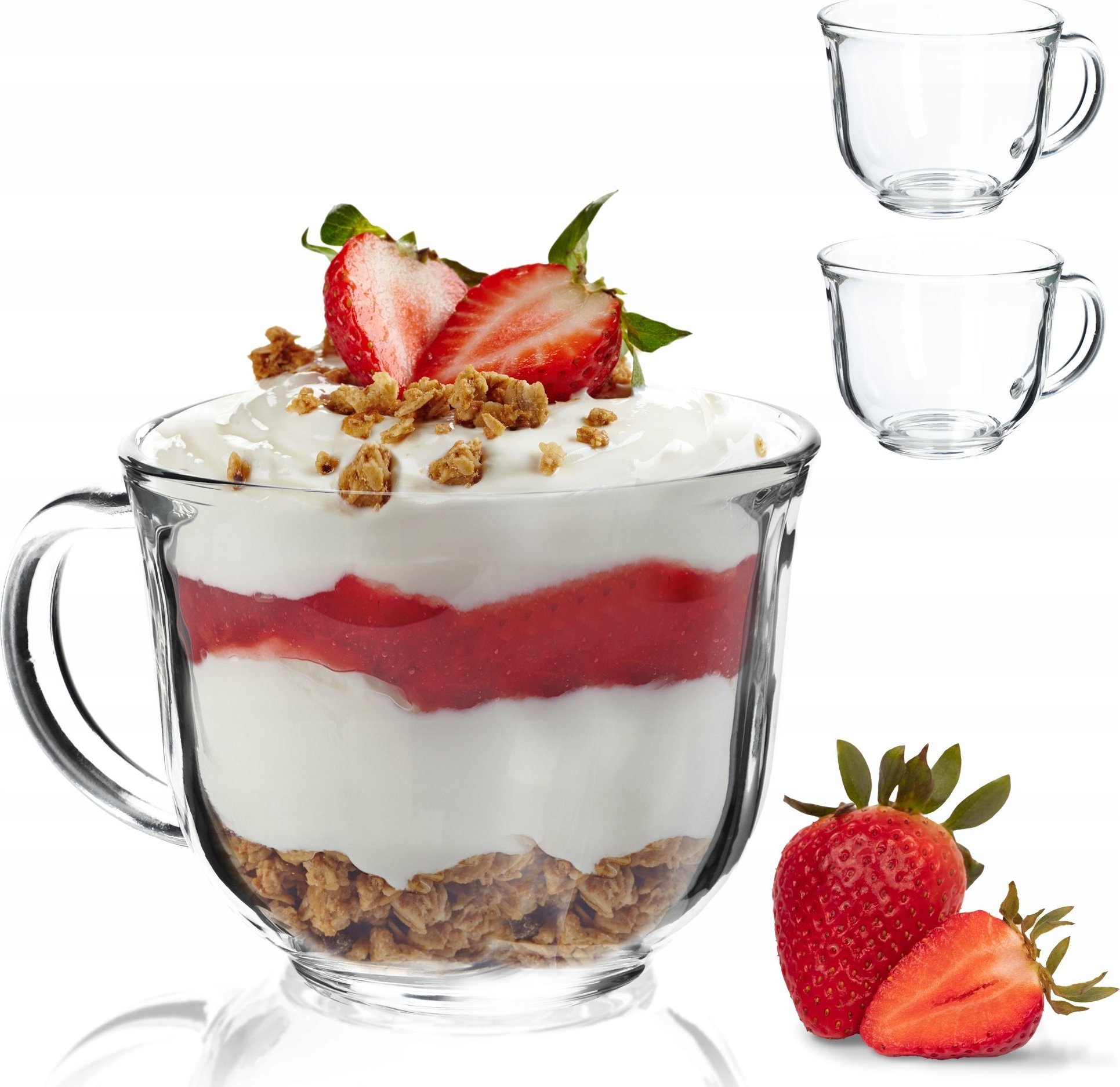 Kadax Szklanki Do Kawy Herbaty 480ml Zestaw 2szt