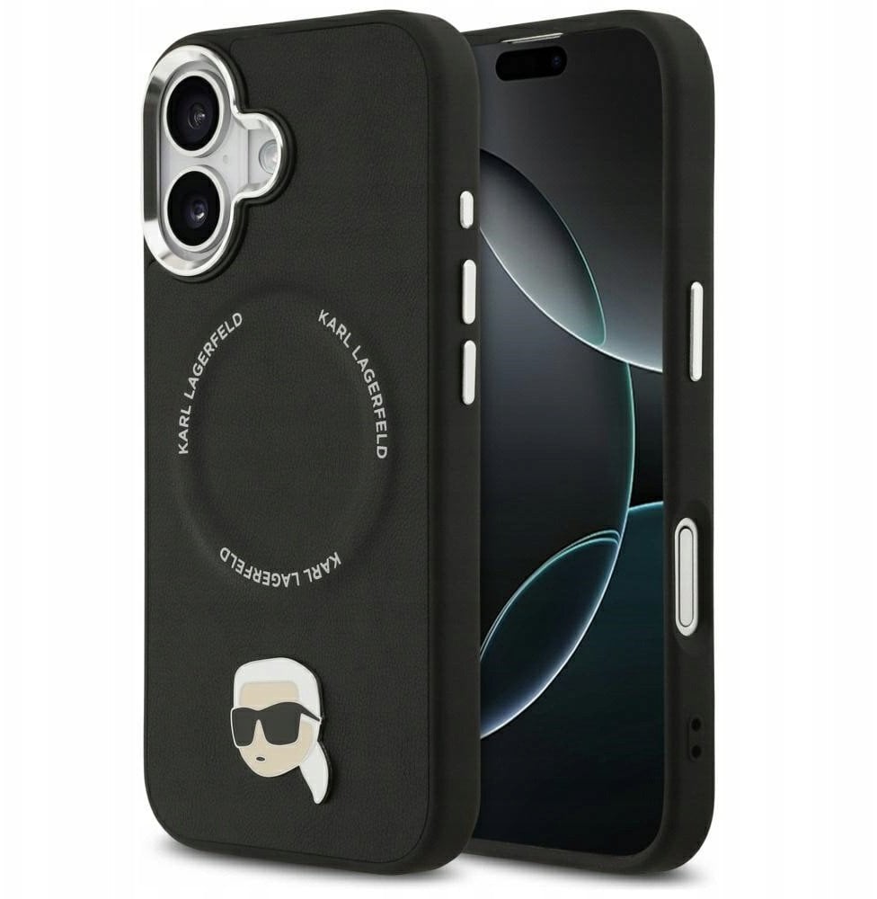 Karl Lagerfeld Karl Pin MagSafe Case for iPhone 17 Black