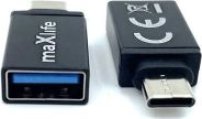 Adapter USB MaxLife USB-C - USB Czarny (8_2273670)