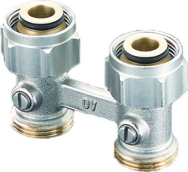 Multiflex F“ - podwójne przyłącze grzejnikowe proste do grzejników zkróccami OVENTROP (DWZ)