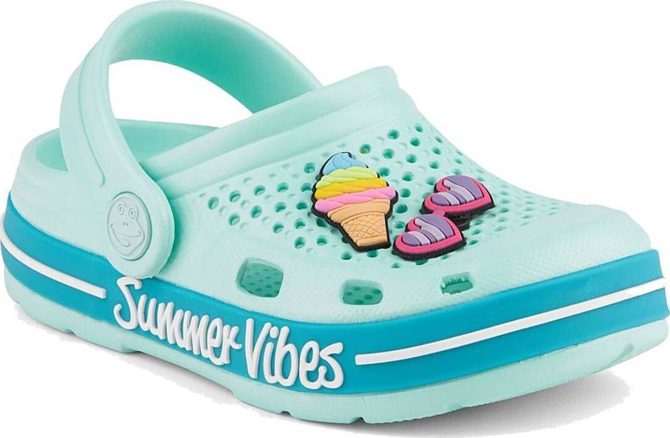 Coqui Coqui chodaki dziecięce Lindo 6423-409-4419 lt.mint/torquose 24-25