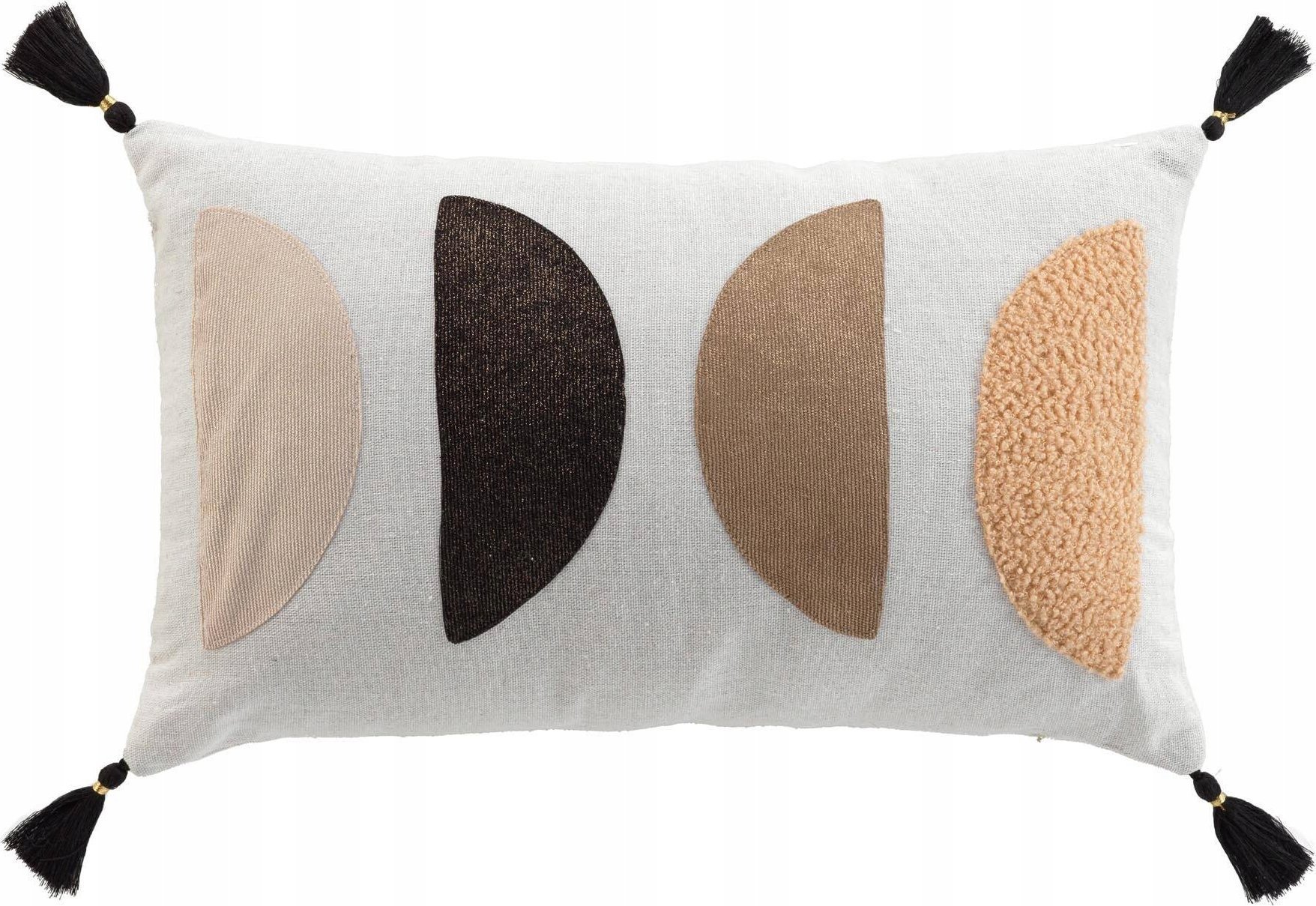 Poduszka dekoracyjna z łączonych materiałów, LUMIS, 30 x 50 cm