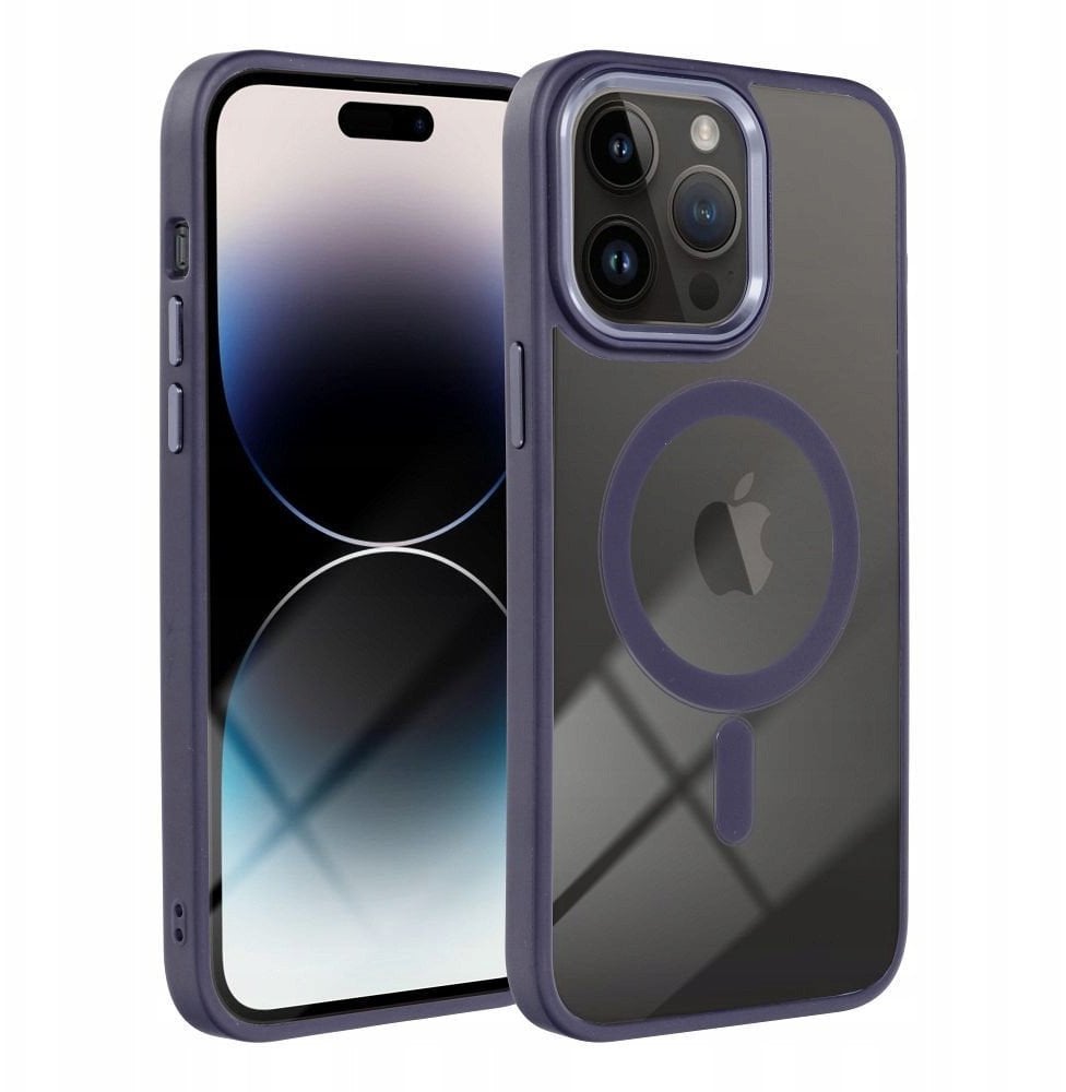 Futerał COLOR EDGE MAG COVER kompatybilny z MagSafe do IPHONE 16 Pro Max fioletowy