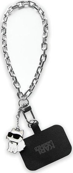 Karl Lagerfeld Karl Lagerfeld KLUCHCSKPK Universal Hand Strap Choupette srebrny/silver