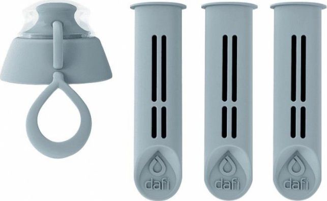 Wkład filtrujący Dafi do butelki + zakrętka Stalowy 3 szt.