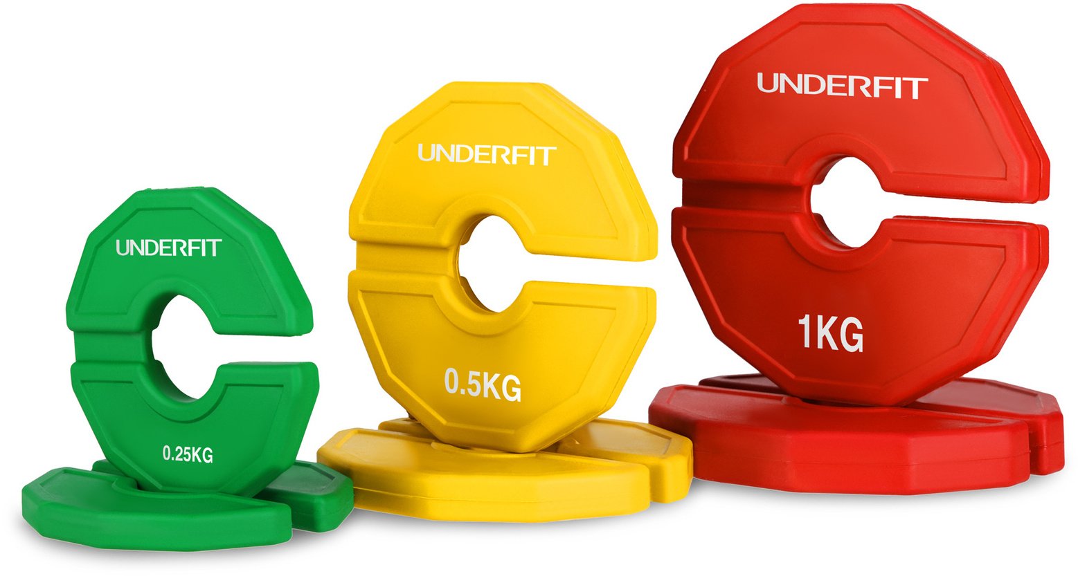 UnderFit Zestaw talerzy progresywnych 2 x 0,25 - 1 KG (3,5 KG) do gryfu