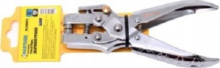 Partner Zestaw 2w1 Dziurkacz+Szczypce do oczek 150mm, z plastikowym uchwytem