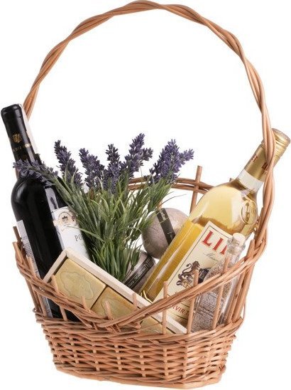WickerPL Wiklinowy kosz prezentowy kosz na owoce z rączką w 3 rozmiarach