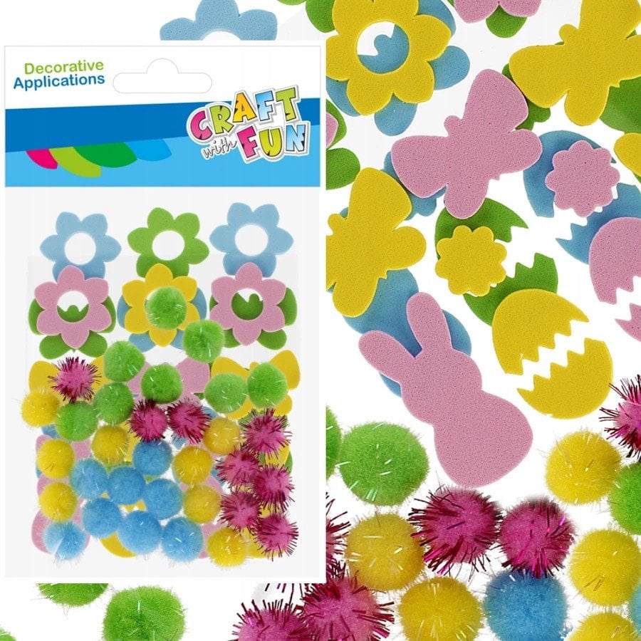 OZDOBA WN EVA SPRZYL POMPONY CF 12/144