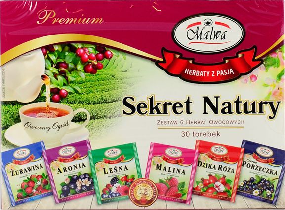MALWA ZESTAW HERBAT OWOCOWYCH SEKRET NATURY 60G 42583005