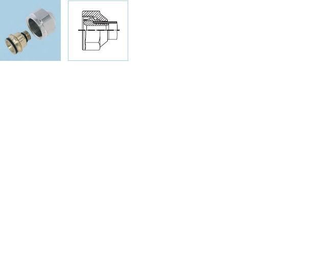 Kisan Złączka zaciskowa VESTOL 16x2mm 3/4" 20.32.12