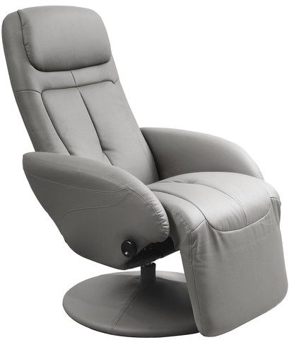 Halmar Fotel Optima recliner popielaty