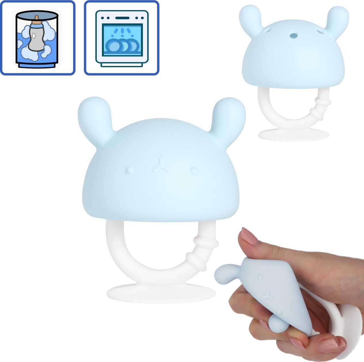 Kean Silicone Gryzak silikonowy uspokajający grzybek miś KEAN