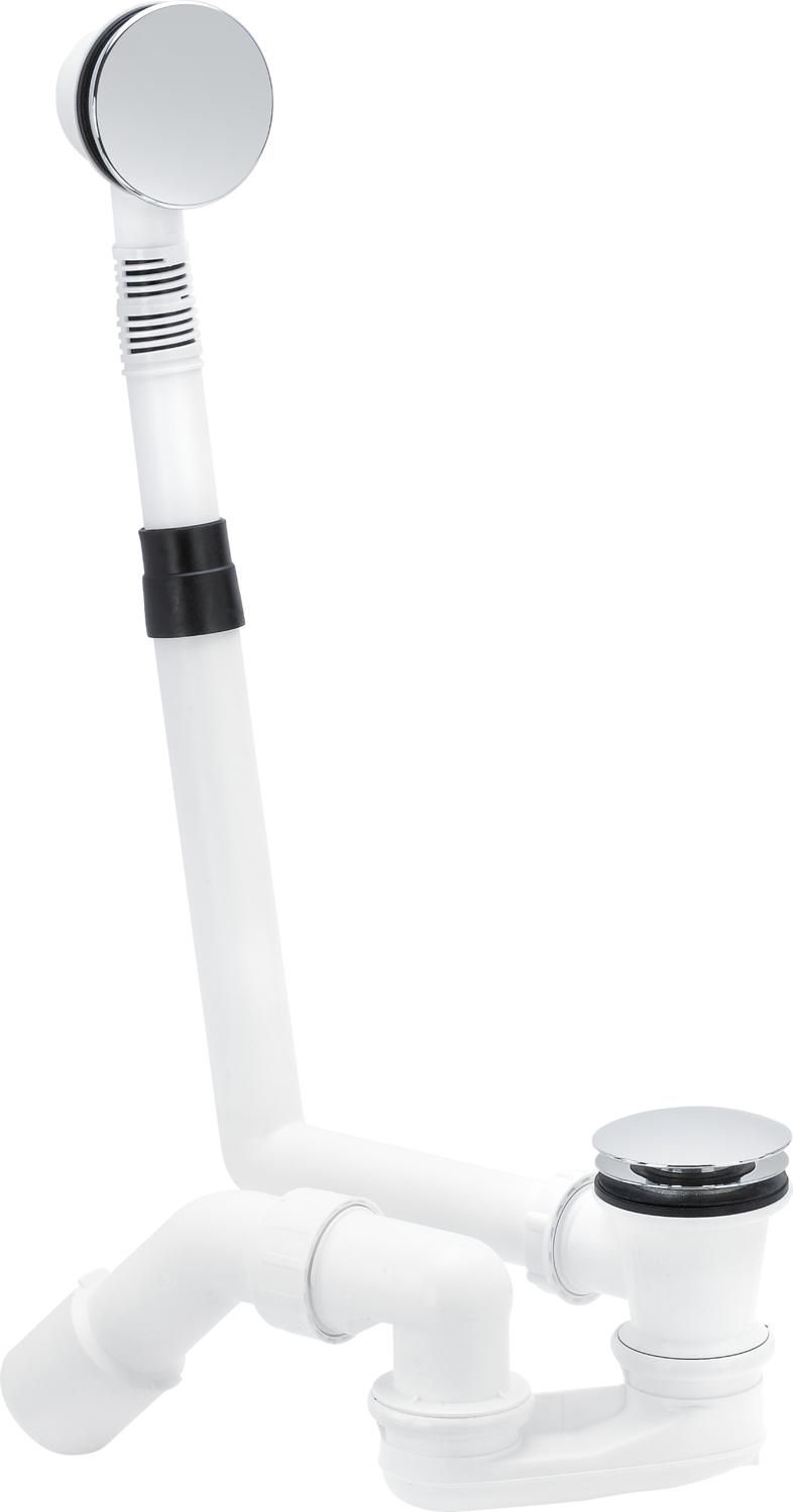 Syfon Viega Zestaw odpływowo-przelewowy z korkiem klik-klak chrom (572853)