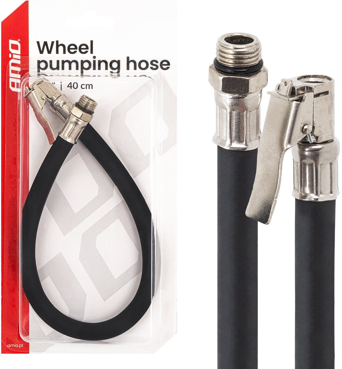 Wężyk do pompowania opon 1/4" amio-04503