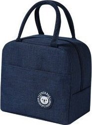 Torba termiczna izolacyjna śniadanie lunch niebieska