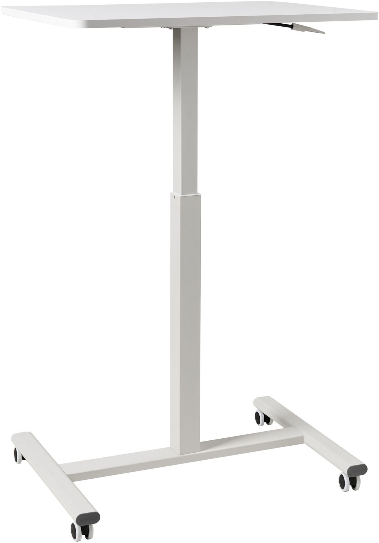 Beliani Regulowany stolik pod laptopa Biały 65 cm 48 cm