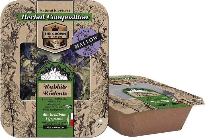 Natural-Vit KORONA NATURY - Paśnik ziołowy z malwą dla szynszyla 70g