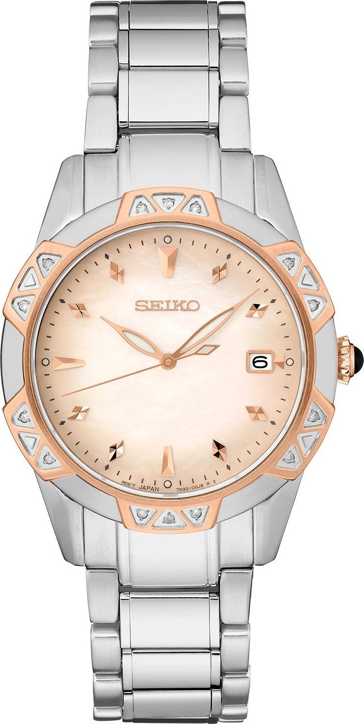 Zegarek Seiko Zegarek Damski Seiko SKK730P1 srebrny