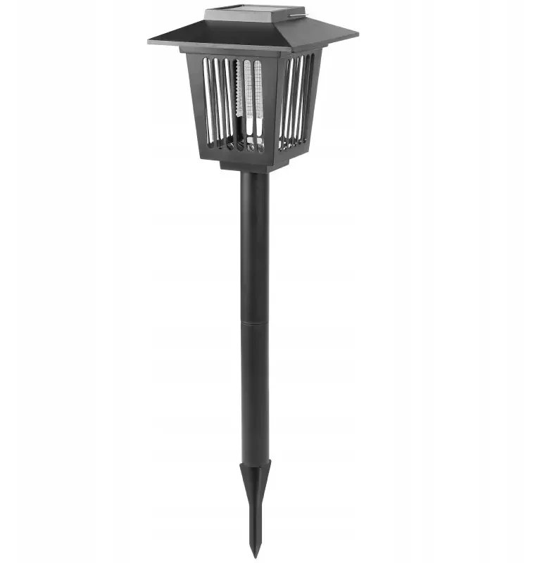 Lampa owadobójcza solarna UV latarenka wbijana ogrodowa na komary