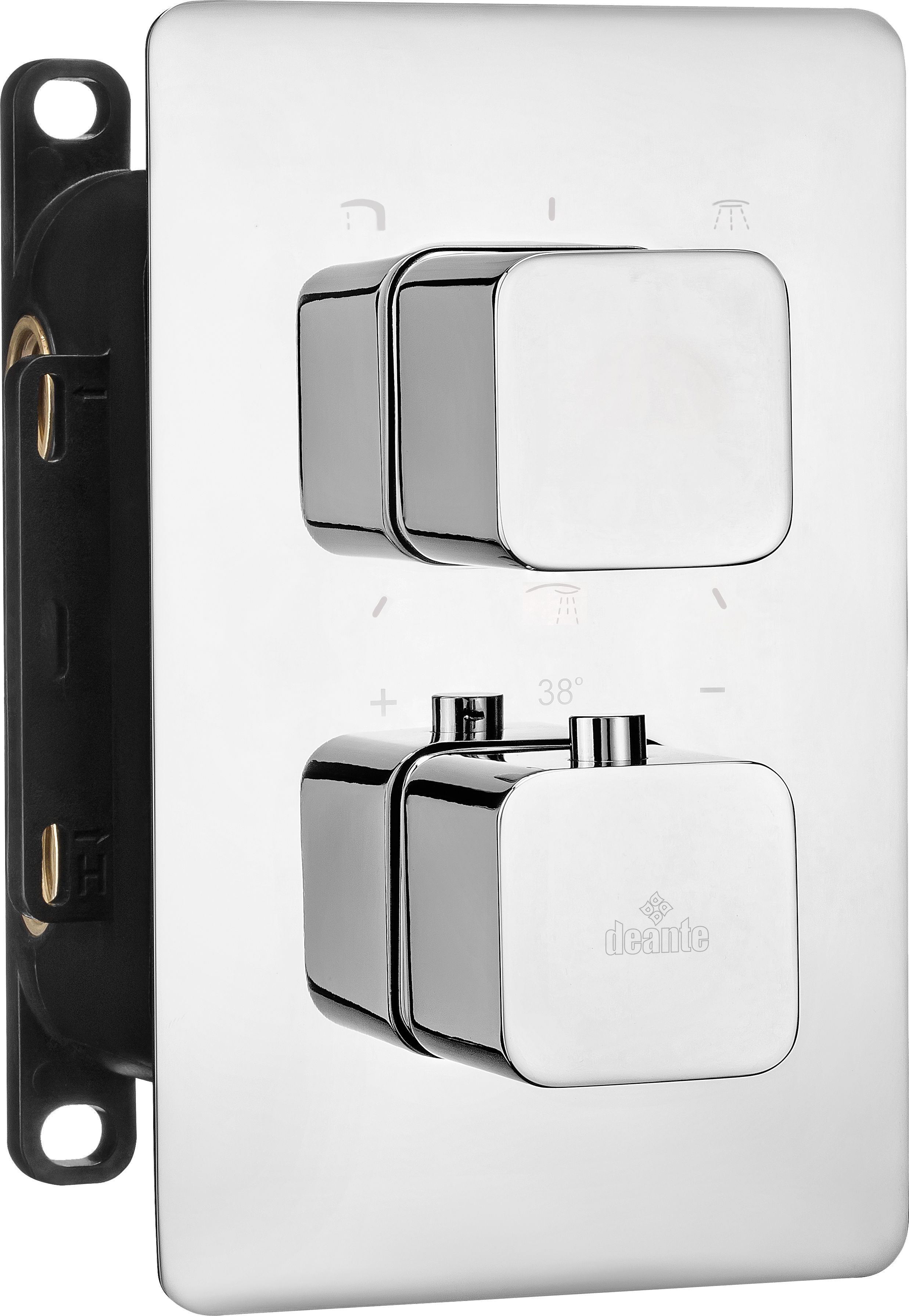 Deante KOMPONENTY DO BOX-A BXY_X44T TERMOSTATYCZNEGO CHROM ZAOKRĄGLONE