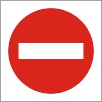 Pn. AW012 Piktogram "Zakaz wejścia" - folia samoprzylepna PCV