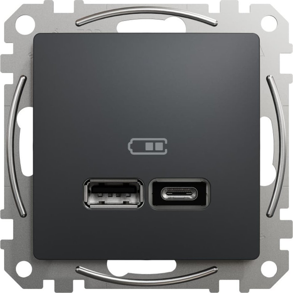 Schneider Electric GN.USB 2,4A CZARNY ANTRACYT SEDNA DES